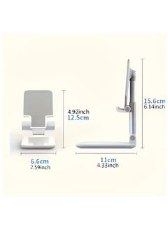 QUALITY Adjustable Universal Phone Stand, ABS Material, Foldable & Extendable Desk Mount, Non-Waterproof, Portable for Live Streaming, Online Classes, and Multipurpose Use  - Image 3