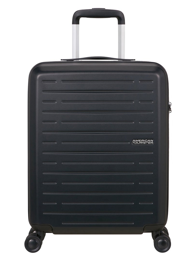 AMERICAN TOURISTER Aerojoy Suitcase, Cabin Size 55 cm / 20 inch, 4 Wheels, Hard Top, ABS, Black|TSA Lock|Inner Mesh Zippered Divider|Cross Ribbons|Lightweight - 3 Years International Warranty - Image 5