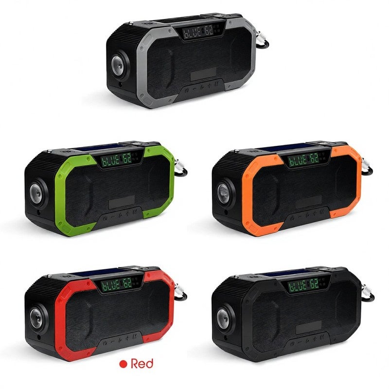 Portable AM FM Radio: 5000mAh Battery IPX6 Waterproof Bluetooth - High Sensitivity Reception Emergency Flashlight Compass for Outdoor Emergency Survival Camping Home Use - Image 3