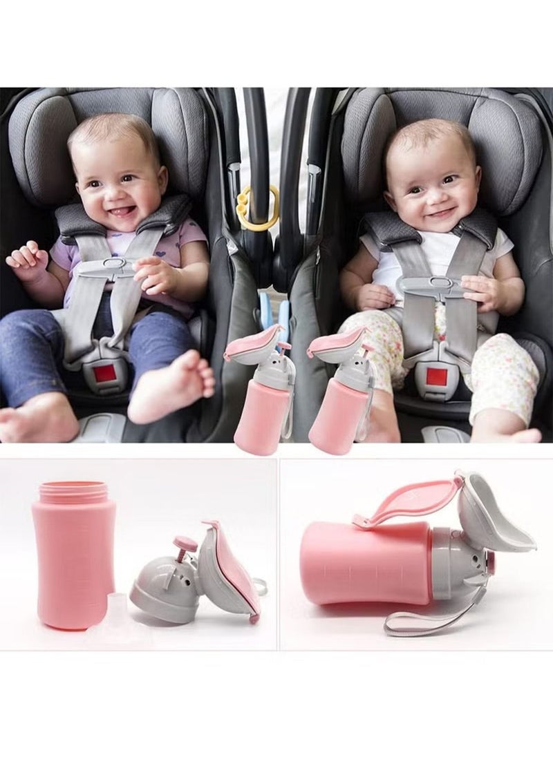 Generic - 1 Pcs Pee Bottle for Kids Girls Travel Urinal Portable Potty Cup for Child Toddler Baby Emergency Toilet for Car Road Trip Essentials Camping Training Leak Proof - Image 1