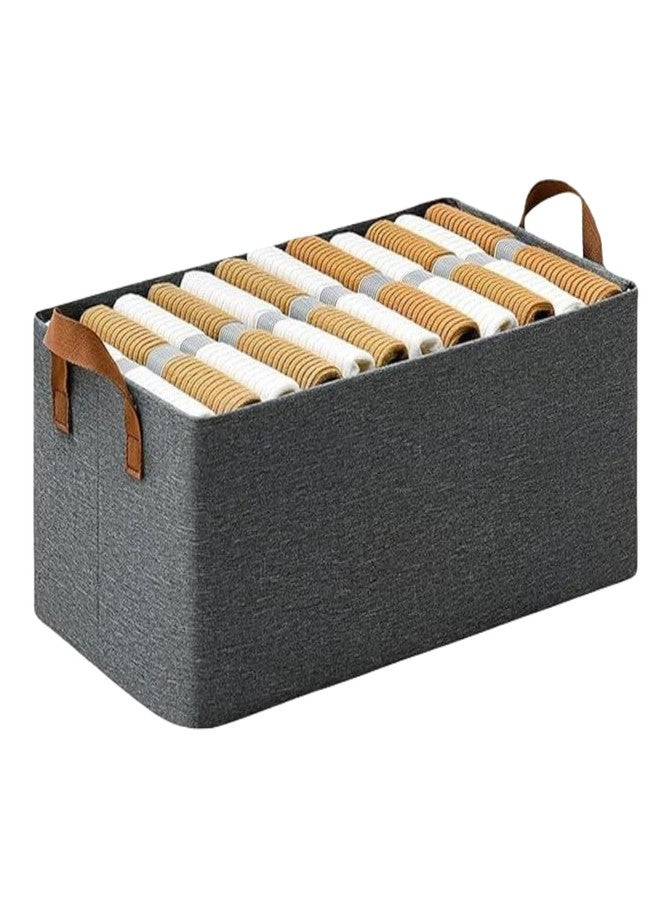 DecoLogy Collapsible Fabric Storage/Cubes Organizer with Handles/Foldable Storage Baskets for Organizing/Toys/Books/Shelves/Closet/Large Storage Box (Wire Cloth Storage Box, 1PCS) - Image 1