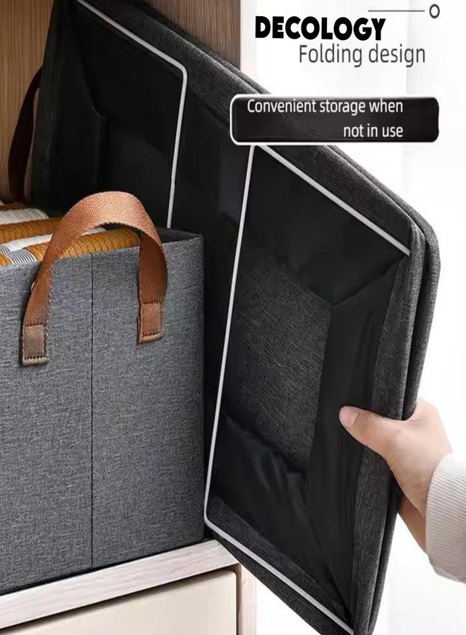 DecoLogy Collapsible Fabric Storage/Cubes Organizer with Handles/Foldable Storage Baskets for Organizing/Toys/Books/Shelves/Closet/Large Storage Box (Wire Cloth Storage Box, 1PCS) - Image 5
