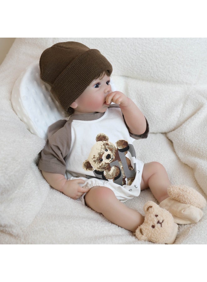 ان بي كي دمية وردية لطيفة، دمية طفل حديث الولادة، دمية واقعية، مصنوعة يدويًا من السيليكون الناعم والفينيل، دمية واقعية، مجموعة ألعاب للأطفال. - Image 2