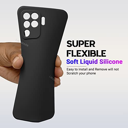 LIRAMARK Silicone Soft Back Cover Case for Oppo F19 Pro/Oppo A94 4G (Silicone Black) - Image 4