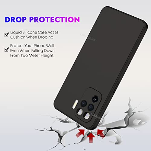 LIRAMARK Silicone Soft Back Cover Case for Oppo F19 Pro/Oppo A94 4G (Silicone Black) - Image 5