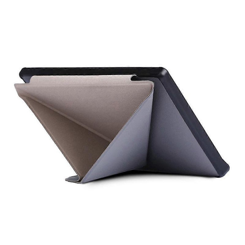 7-Inch Leather Case - 360-Degree Full-Body Protection Smart Sleep/Wake Function for Kobo Libra H2O With Waterproof Gray Surface - Image 3