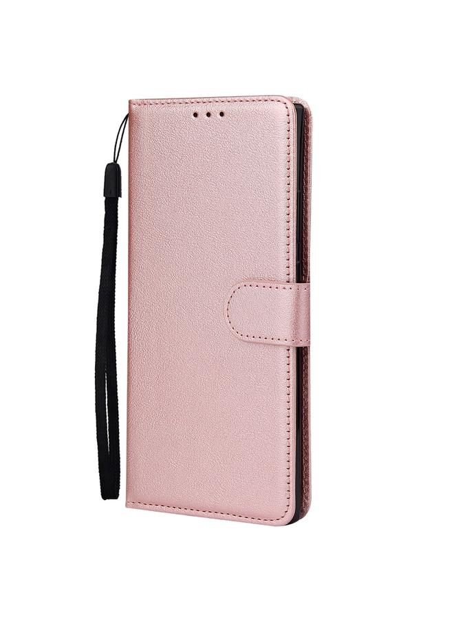 زبون جراب لهاتف Infinix Note 10 Pro، جراب جلدي متعدد الوظائف قابل للطي أفقيًا مع ثلاث فتحات للبطاقات - Image 2