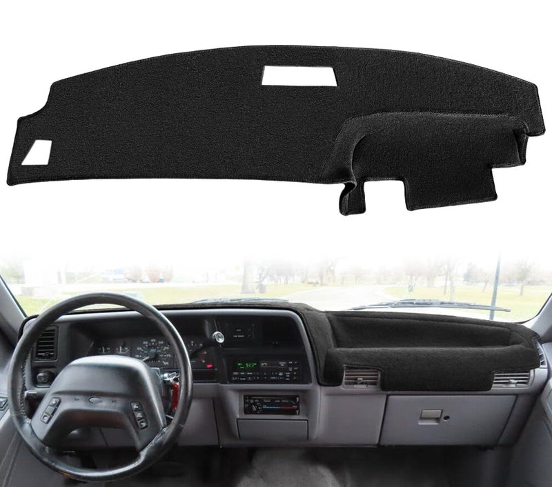 Dash Cover Mat Custom Fit for 19891994 Ford Ranger Bronco II199194 Ford Explorer199194 Mazda Navajo1994 Mazda B2300 B3000 B4000Dashboard Cover Pad Carpet Black J126