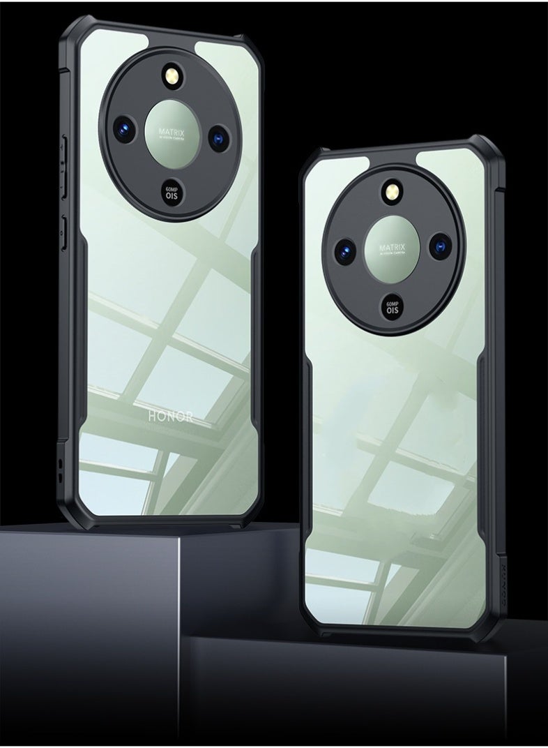 general Cover for Honor X9D , TPU Silicone Edge + Transparent Hard PC Acrylic Back, Shockproof & Anti-Scratch Protective Case for Honor X9D - Image 1