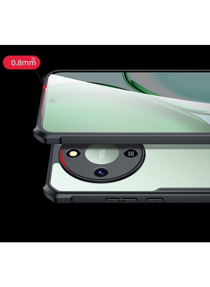 general Cover for Honor X9D , TPU Silicone Edge + Transparent Hard PC Acrylic Back, Shockproof & Anti-Scratch Protective Case for Honor X9D - Image 3