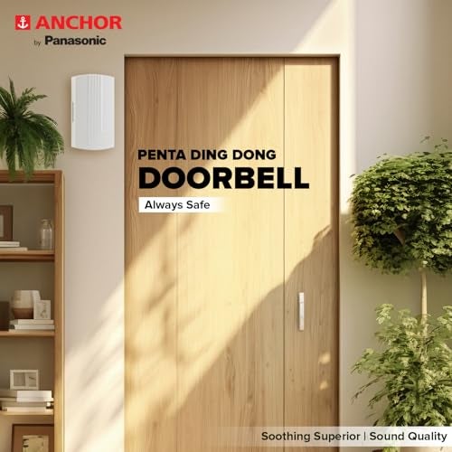 Anchor by Panasonic Penta Ding Dong Doorbell | Calling Bell for Home | Door Bell for Office, School (38921) - Image 5
