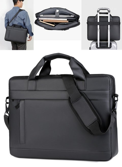 15.6 Inch Laptop Bag,Computer Bag Briefcase,Lightweight Travel Business Handbag,Computer Cases Water Resistance Laptop Case Shoulder with Strap Messenger Bag for Men and Women Work Office