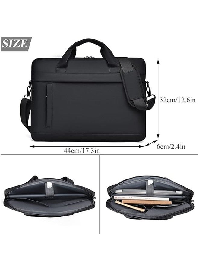 VibeHome 15.6 Inch Laptop Bag,Computer Bag Briefcase,Lightweight Travel Business Handbag,Computer Cases Water Resistance Laptop Case Shoulder with Strap Messenger Bag for Men and Women Work Office - Image 5