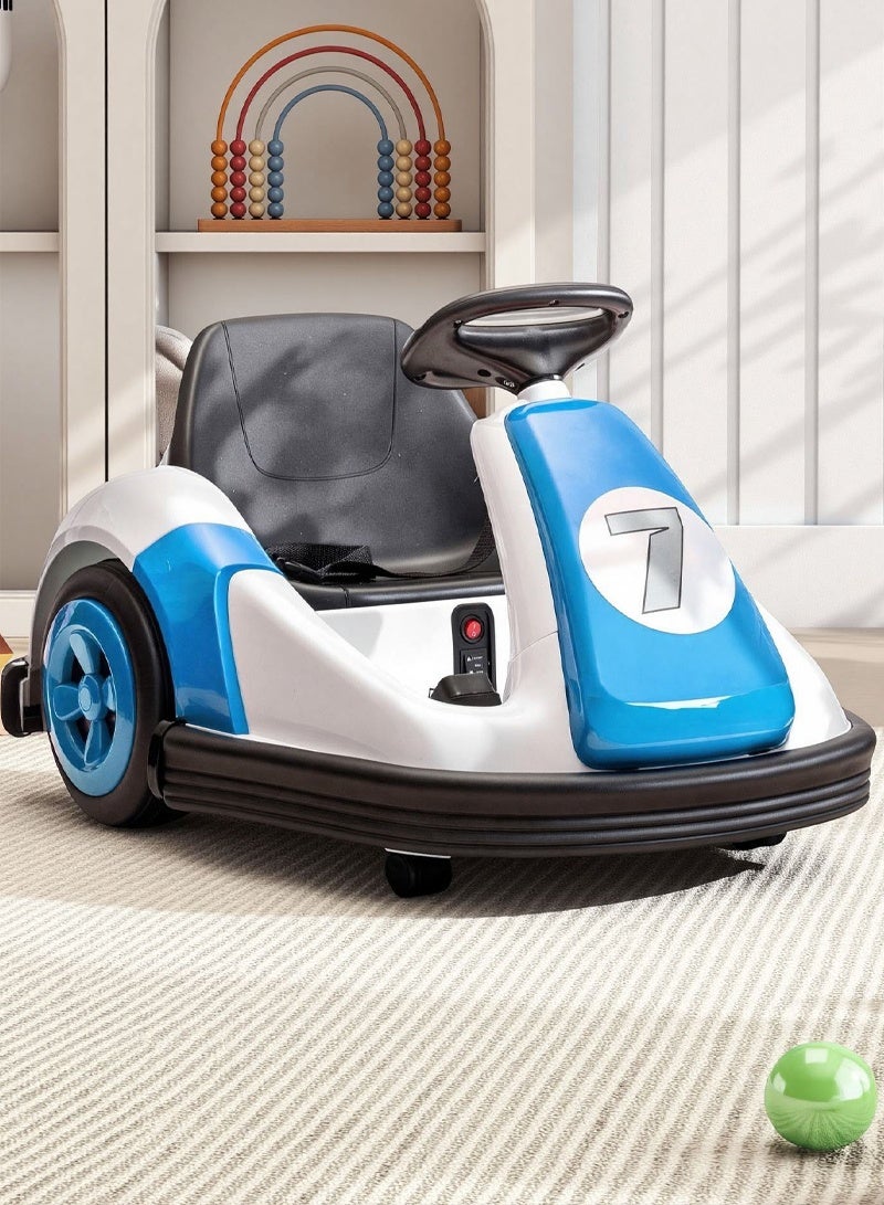 Tinneys Toys Kids Bumper Car,Ride on Car with 360°Rotation,6V Battery Kids Play Car,Electric car with Anti-collision Strip for Kids Ages 3-8 Years - Image 1