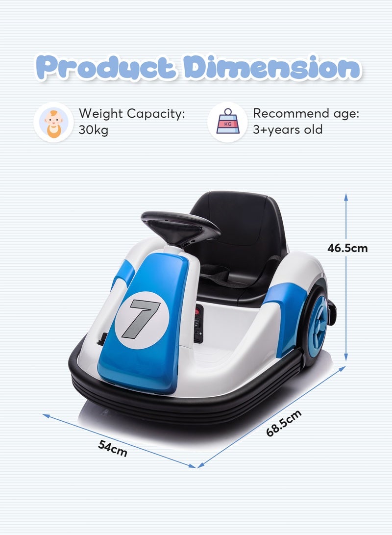 Tinneys Toys Kids Bumper Car,Ride on Car with 360°Rotation,6V Battery Kids Play Car,Electric car with Anti-collision Strip for Kids Ages 3-8 Years - Image 2