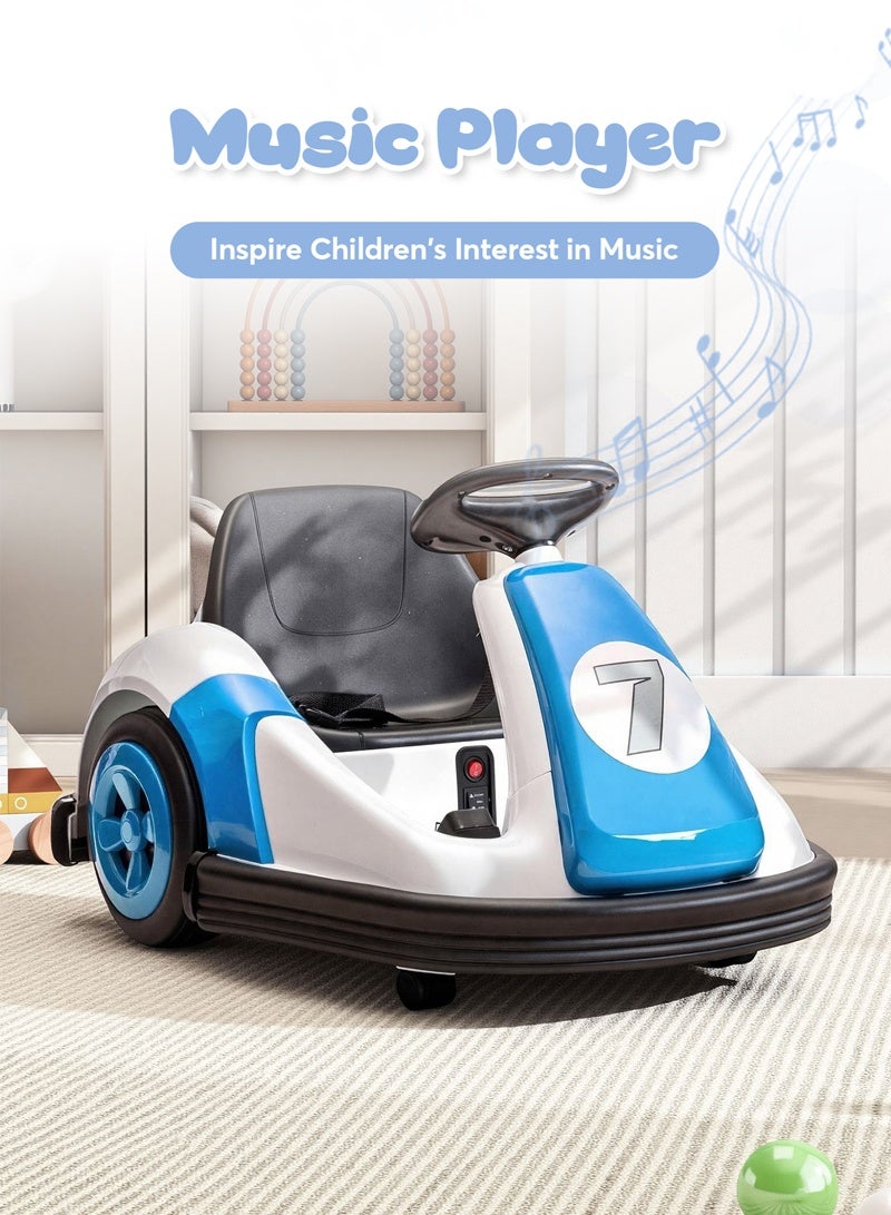 Tinneys Toys Kids Bumper Car,Ride on Car with 360°Rotation,6V Battery Kids Play Car,Electric car with Anti-collision Strip for Kids Ages 3-8 Years - Image 3
