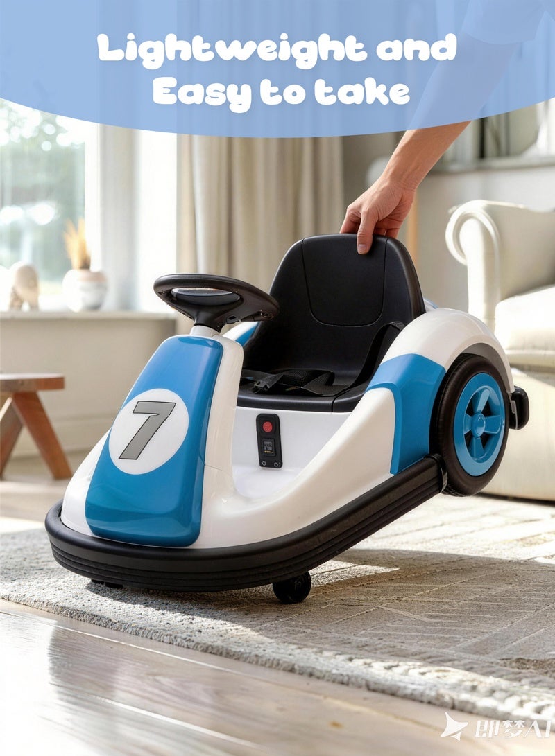 Tinneys Toys Kids Bumper Car,Ride on Car with 360°Rotation,6V Battery Kids Play Car,Electric car with Anti-collision Strip for Kids Ages 3-8 Years - Image 4