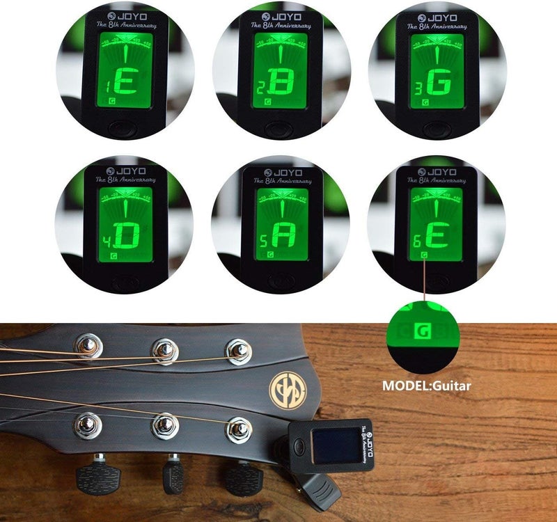 Joyo Guitar Tuner Mini Digital LCD Clip-On Tuner for Guitar Bass Violin Ukulele Musical Instrument - Image 5