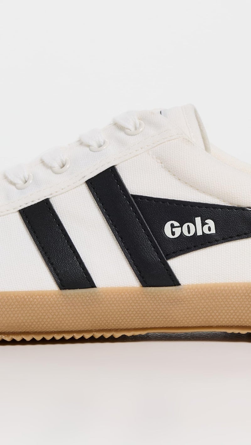 Gola Women's Badminton Sneakers, Off White/Black/Gum, 9 Medium US - Image 5