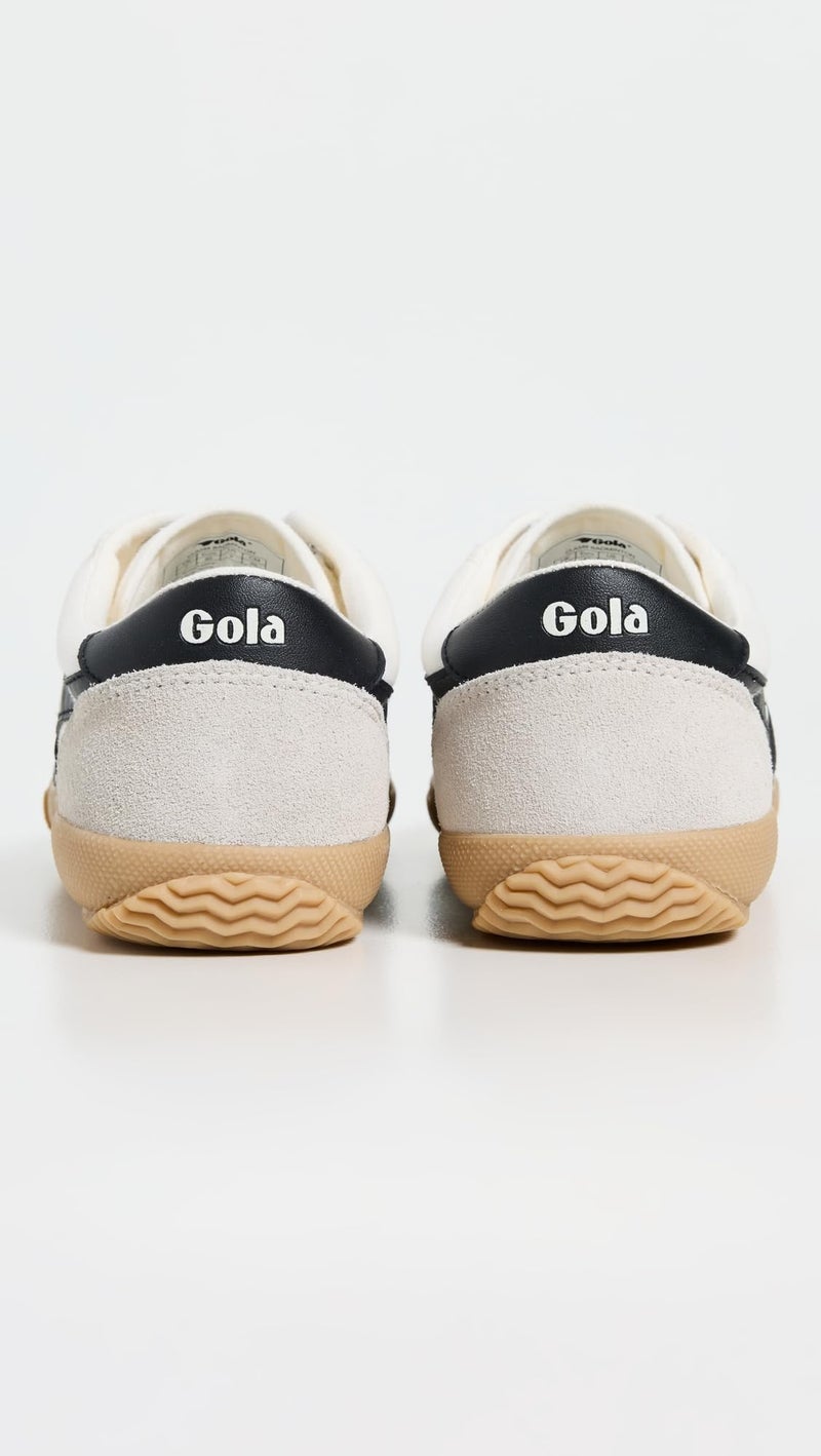 Gola Women's Badminton Sneakers, Off White/Black/Gum, 9 Medium US - Image 3