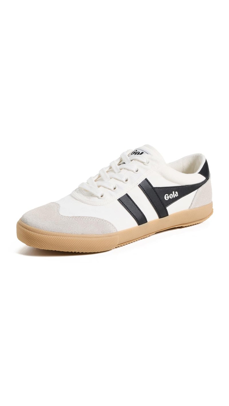 Gola Women's Badminton Sneakers, Off White/Black/Gum, 9 Medium US - Image 1