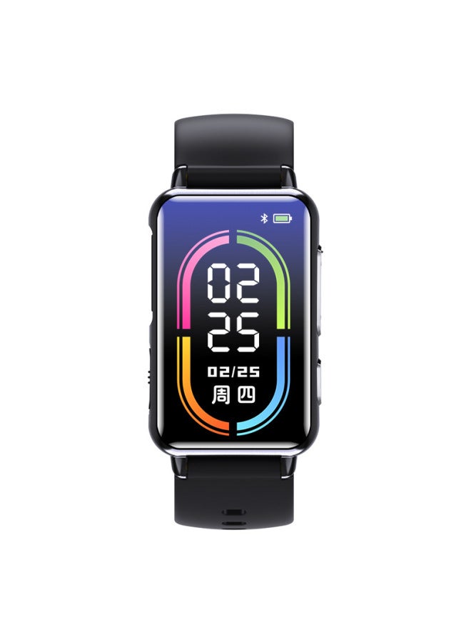 S18 Watch Mp3 Player Bluetooth Walkman Student Multifunctional E-book Sports Bracelet Mp4-Body Color:Black-Memory Capacity:8GB  - Image 1