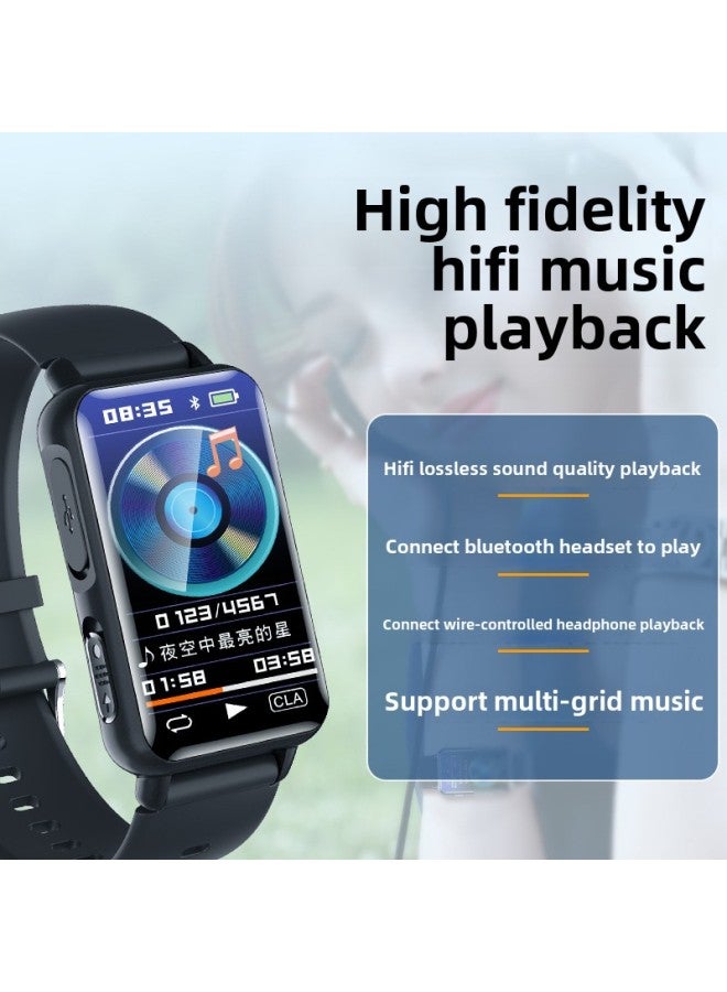 S18 Watch Mp3 Player Bluetooth Walkman Student Multifunctional E-book Sports Bracelet Mp4-Body Color:Black-Memory Capacity:8GB  - Image 3