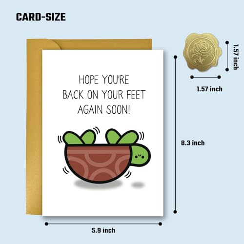 Lumoaster Funny Get Well Cards - Get Well Soon Card - After Surgery Recovery Gifts for Women Men - Feel Better Gifts for Him Her Friends B - Image 3