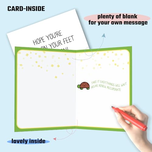 Lumoaster Funny Get Well Cards - Get Well Soon Card - After Surgery Recovery Gifts for Women Men - Feel Better Gifts for Him Her Friends B - Image 2