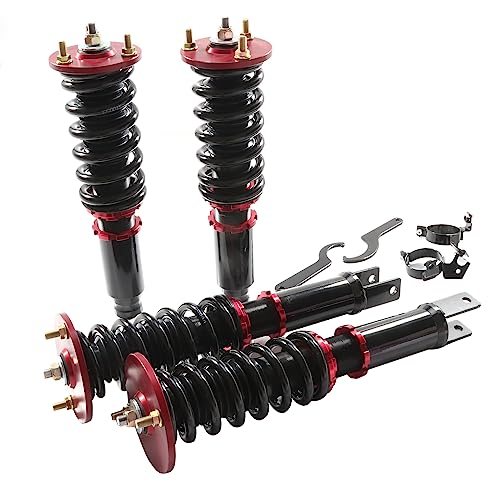 ECCPP Coilover Struts fit for Honda Spring Shocks Adjustable Coilovers Suspension Coil Spring Shocks and Struts Full Set fit for 1990-1997 for Honda Accord - Image 1