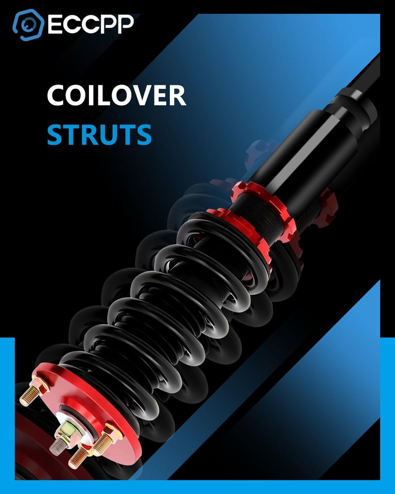 ECCPP Coilover Struts fit for Honda Spring Shocks Adjustable Coilovers Suspension Coil Spring Shocks and Struts Full Set fit for 1990-1997 for Honda Accord - Image 2