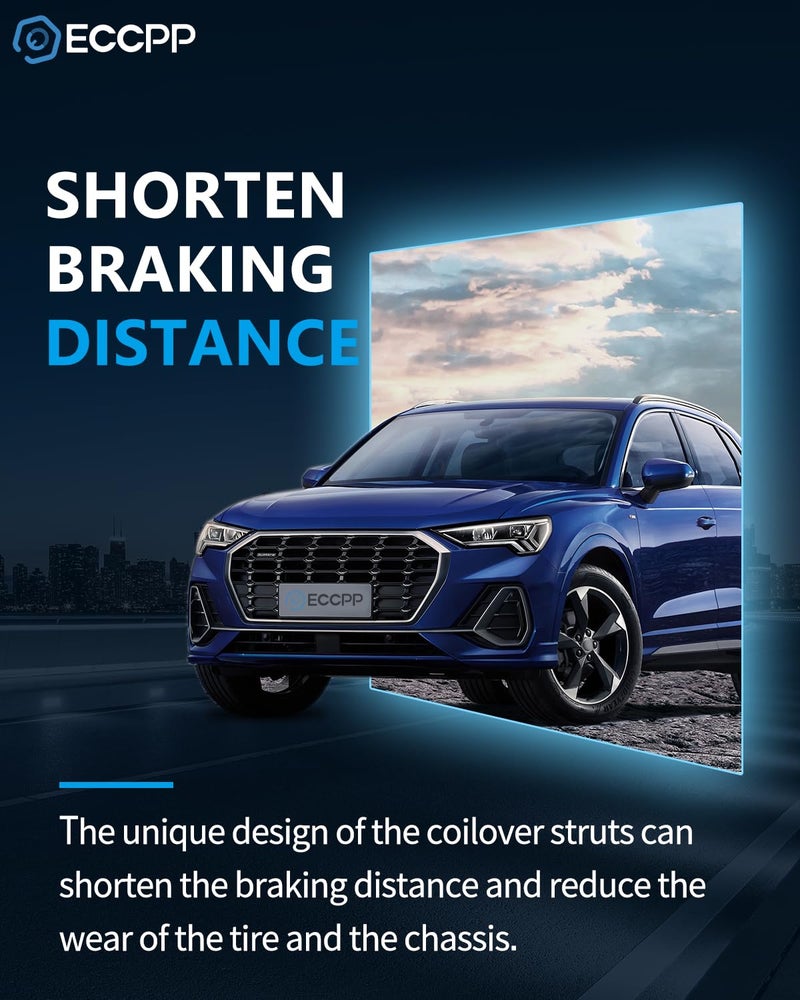 ECCPP Coilover Struts fit for Honda Spring Shocks Adjustable Coilovers Suspension Coil Spring Shocks and Struts Full Set fit for 1990-1997 for Honda Accord - Image 3