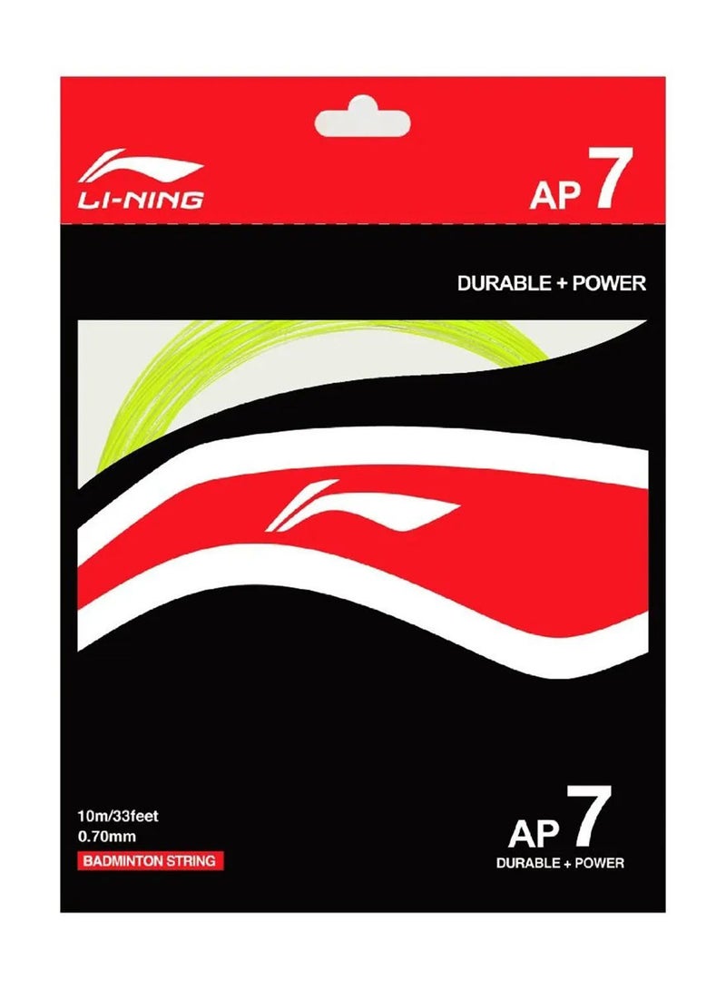 Li-Ning Ap - 7 Badminton String - Lime - Image 1