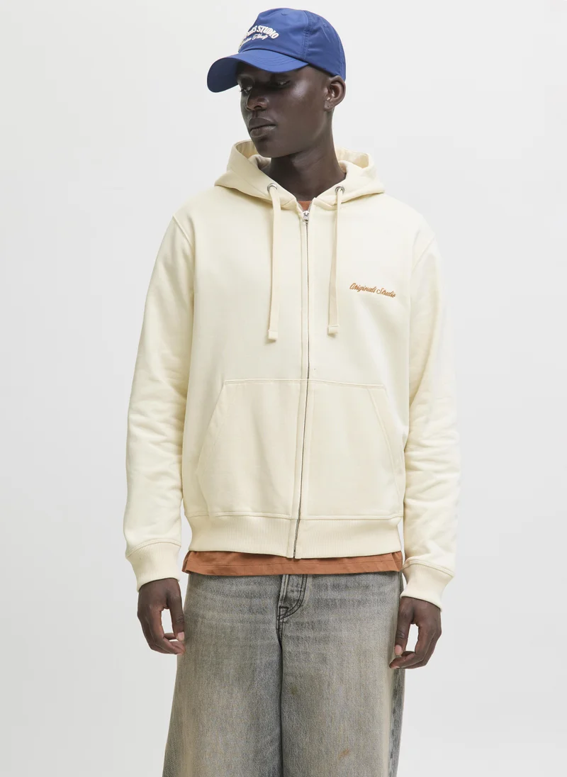 جاك اند جونز Embellished Zip Through Hoodie