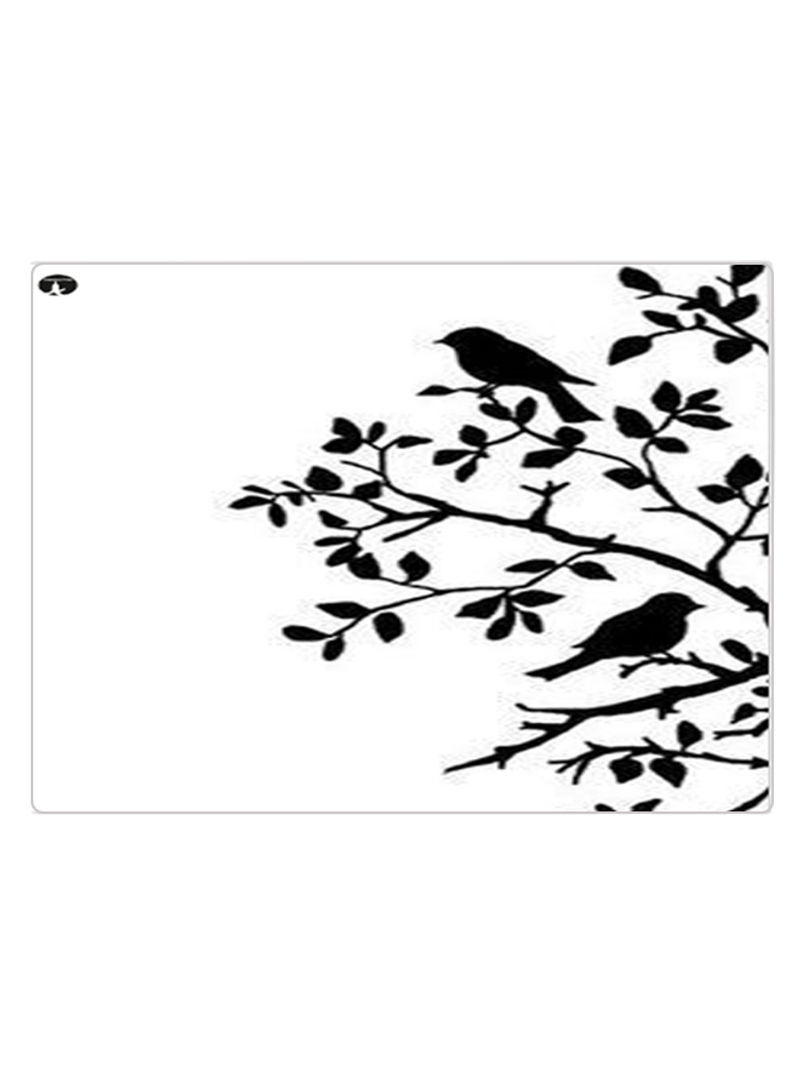 Printed Anti-Slip Gaming Mouse Pad Black/White