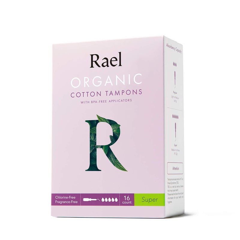 Rael Tampons Made with Organic Cotton Super - Image 1