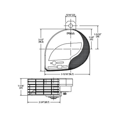 PIAA 76501 Universal Loud Horn for Car Truck Motorcycle SUV UTV ATV Van Slim Line 500Hz Truck Horns for Pickups Replacement Kit (Pack of 1) - Image 5