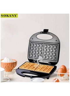 sokany Sokany Waffle Maker 800 Watt Black SK-BBQ-137  - Image 2