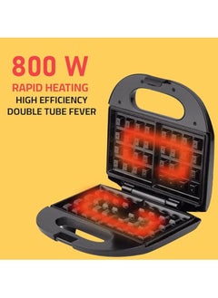 sokany Sokany Waffle Maker 800 Watt Black SK-BBQ-137  - Image 4
