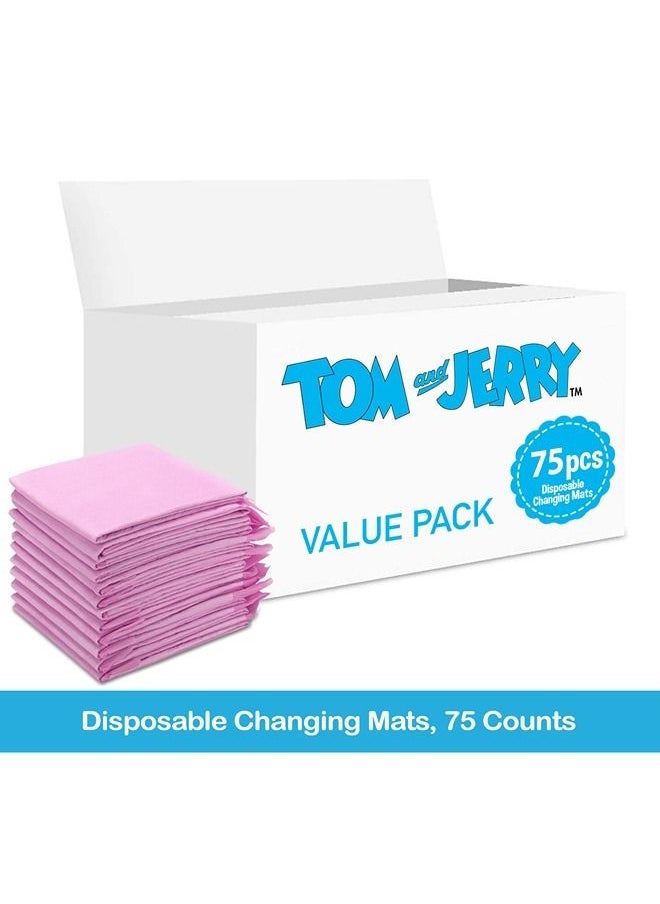 Tom And Jerry Tom & Jerry 75 Pieces Disposable Changing Mats  - Image 2