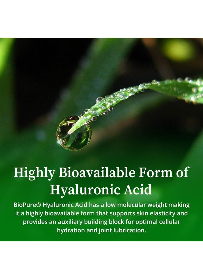 BioPure - Hyaluronic Acid Liquid Solution All Natural Highly Bioavailable Form Of Hyaluronic Acid For Oral & Topical Use To Benefit Joint Lubrication And Skin Hydration Elasticity 4 Fl Oz - Image 1