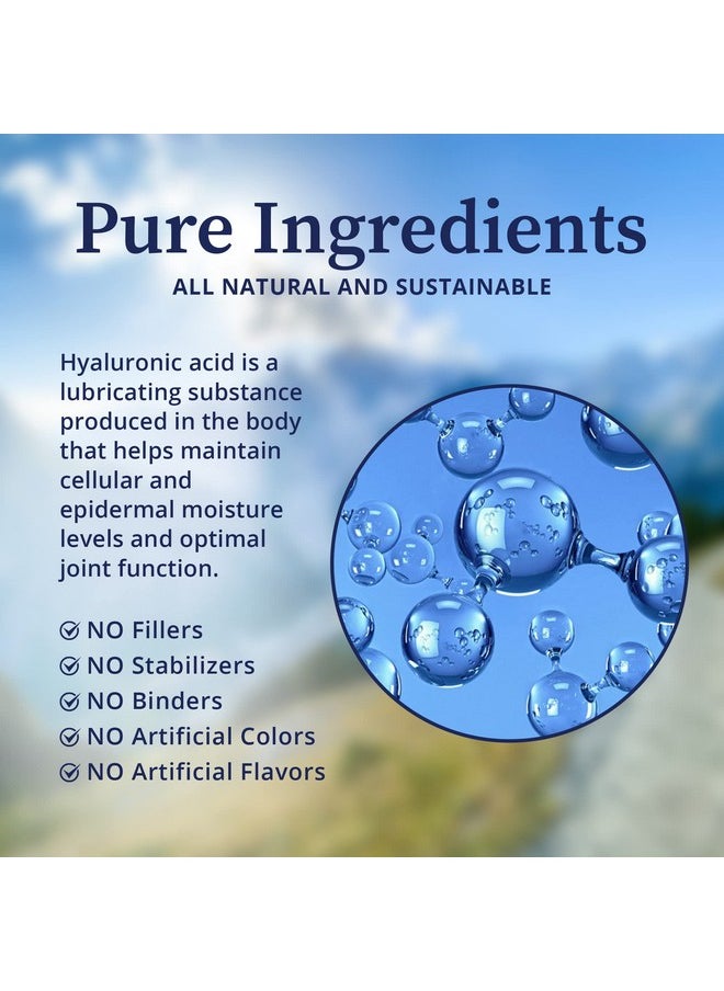 BioPure - Hyaluronic Acid Liquid Solution All Natural Highly Bioavailable Form Of Hyaluronic Acid For Oral & Topical Use To Benefit Joint Lubrication And Skin Hydration Elasticity 4 Fl Oz - Image 1