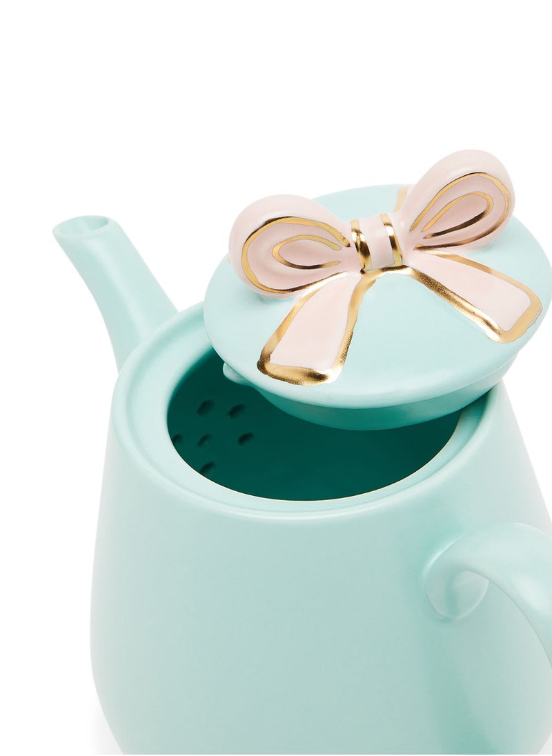 Simply Kitchen Pink Bow Teapot  - Image 4