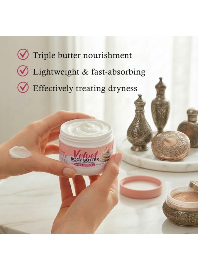 Dr Elvish Velvet Body Butter (Musk Poudree) to deeply hydrate and replenish the skin 200g - Image 3