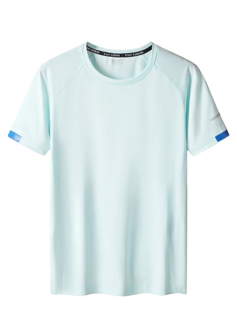 Summer quick-drying short-sleeved T-shirt men's sports t-shirt outdoor large size stretch short-sleeved quick-drying T-shirt - Image 1