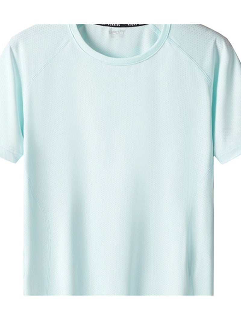 Summer quick-drying short-sleeved T-shirt men's sports t-shirt outdoor large size stretch short-sleeved quick-drying T-shirt - Image 2