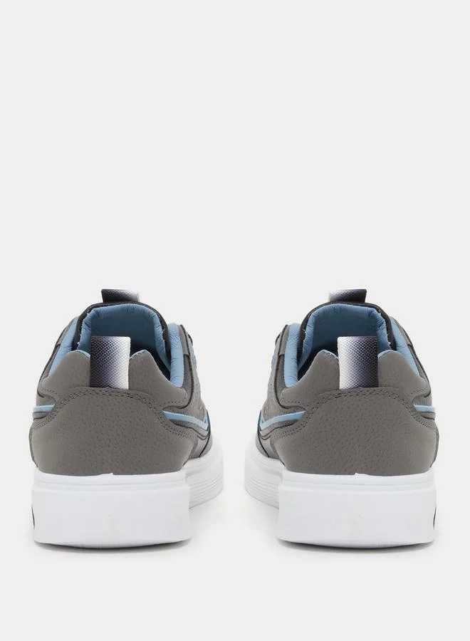 Styli Color Block Platform Sole Lace Up Sneakers