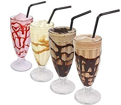 Twara Enterprises Set of 6 400ml Dessert Glasses Ideal for Falooda Milkshakes Smoothies Sundaes Ice Cream and Juice  - Image 5