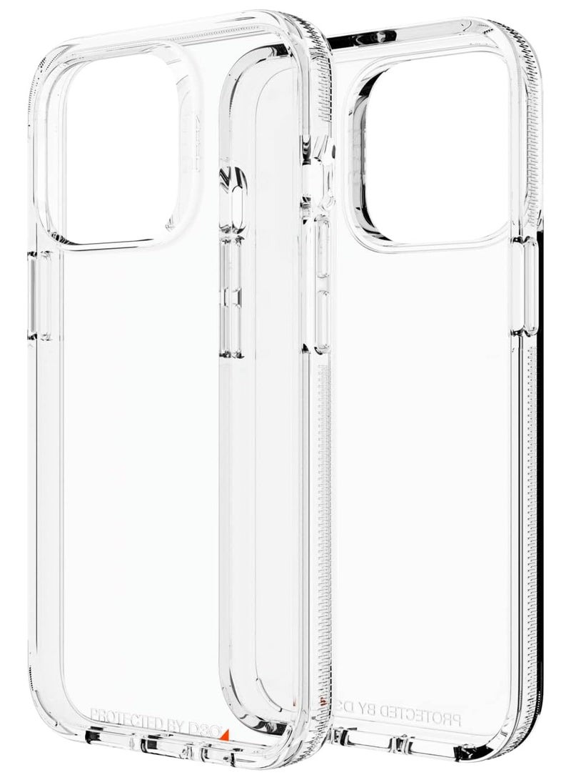 جيرفور جراب جير 4 موبايل ايفون 15 برو (iPhone 15 Pro ) مضاد للصدمات, غطاء حماية مضاد للخدش, مصنوع من البولي يورثين الحراري عالي الجودة - شفاف - Image 1