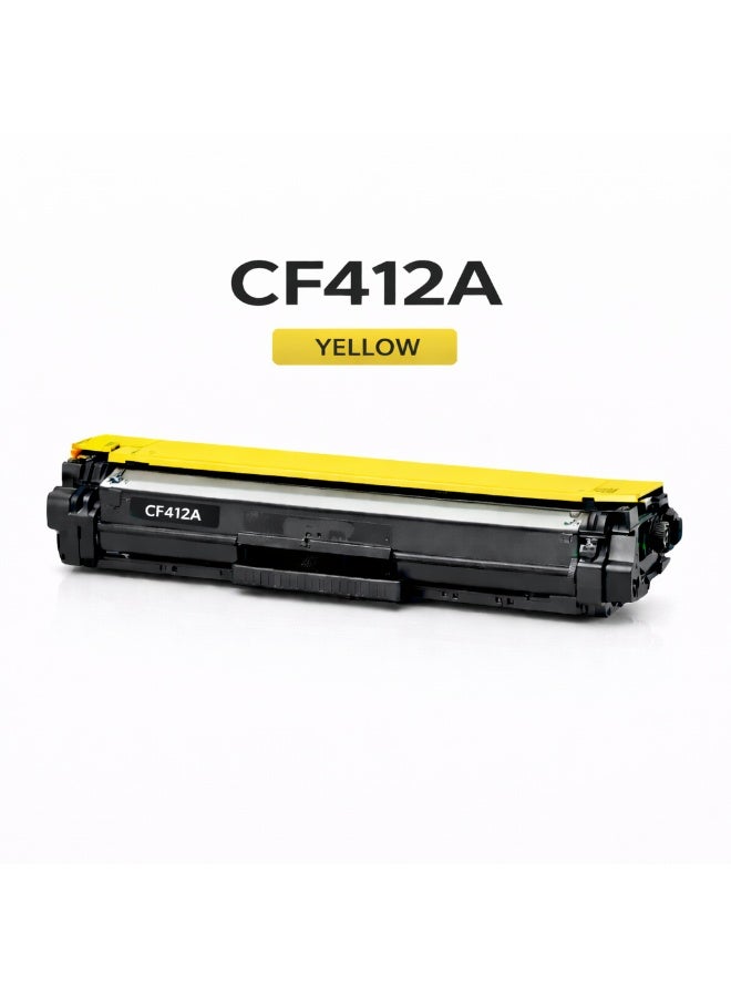 MULTI COLOUR HP CF412A Yellow Compatible Toner Cartridge – 410A LaserJet Premium Color Replacement - Image 1